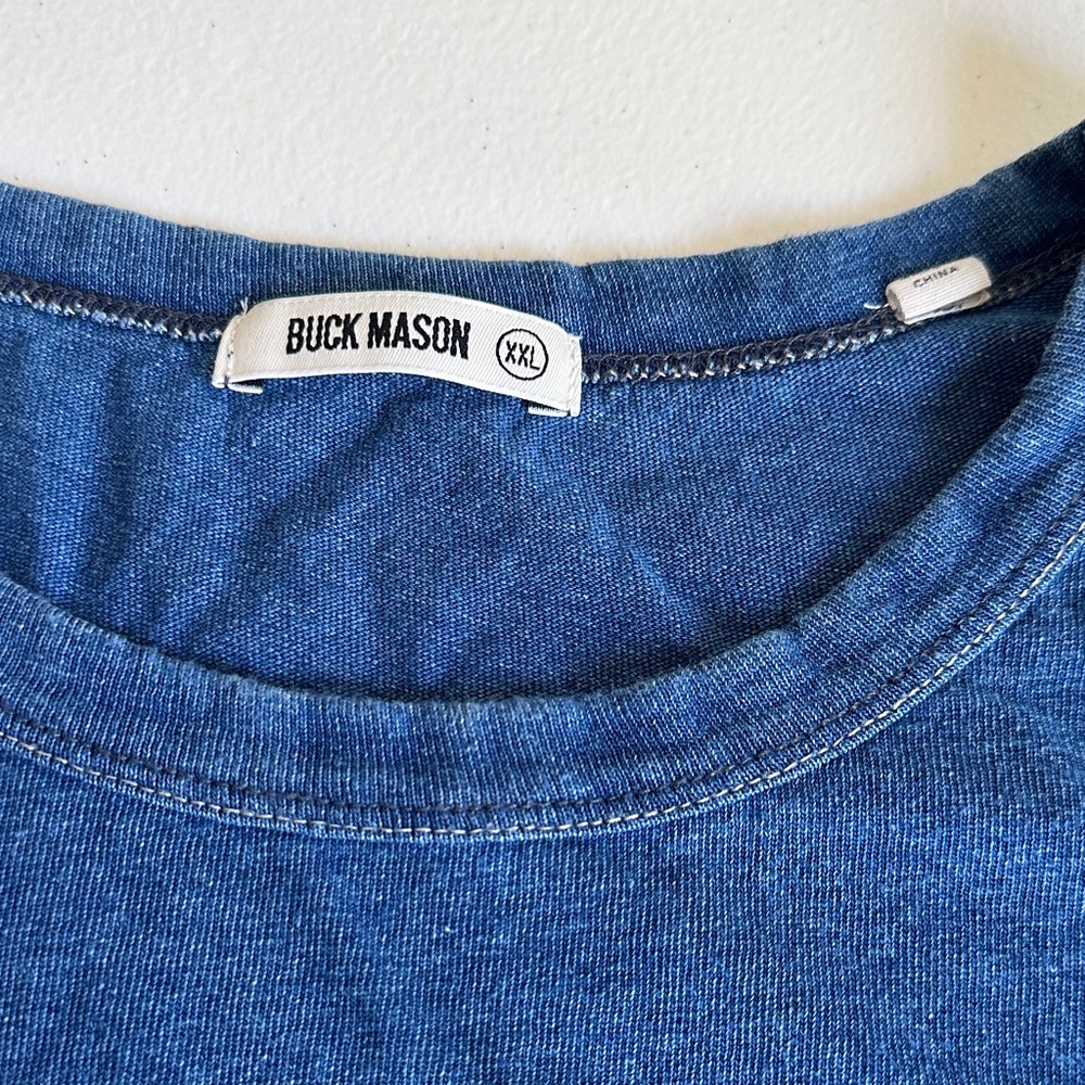 Buck Mason Blue Men's Shirt - Picture 3 of 4